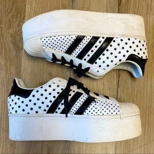 Platform Polka-Dot Adidas Superstars
